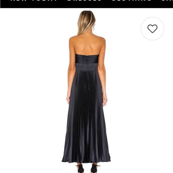 AMUR Belle Strapless Dress in Navy - Picture 2 of 7